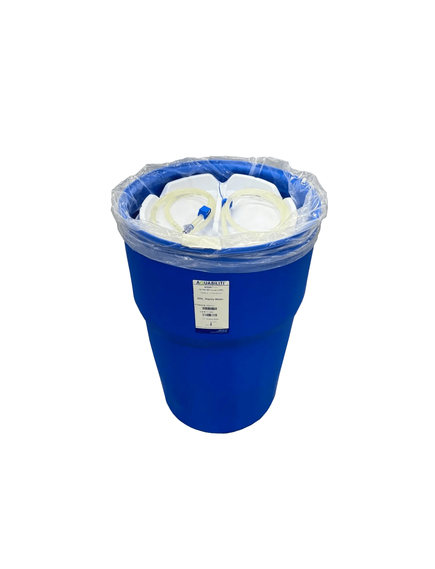 200L Drum with Tray and Tubing