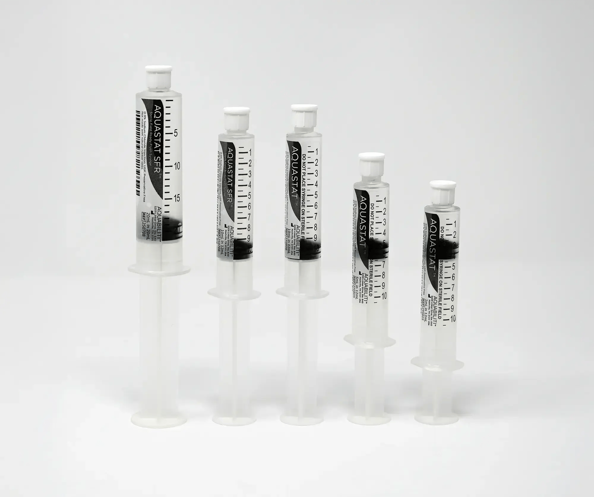Syringes in line
